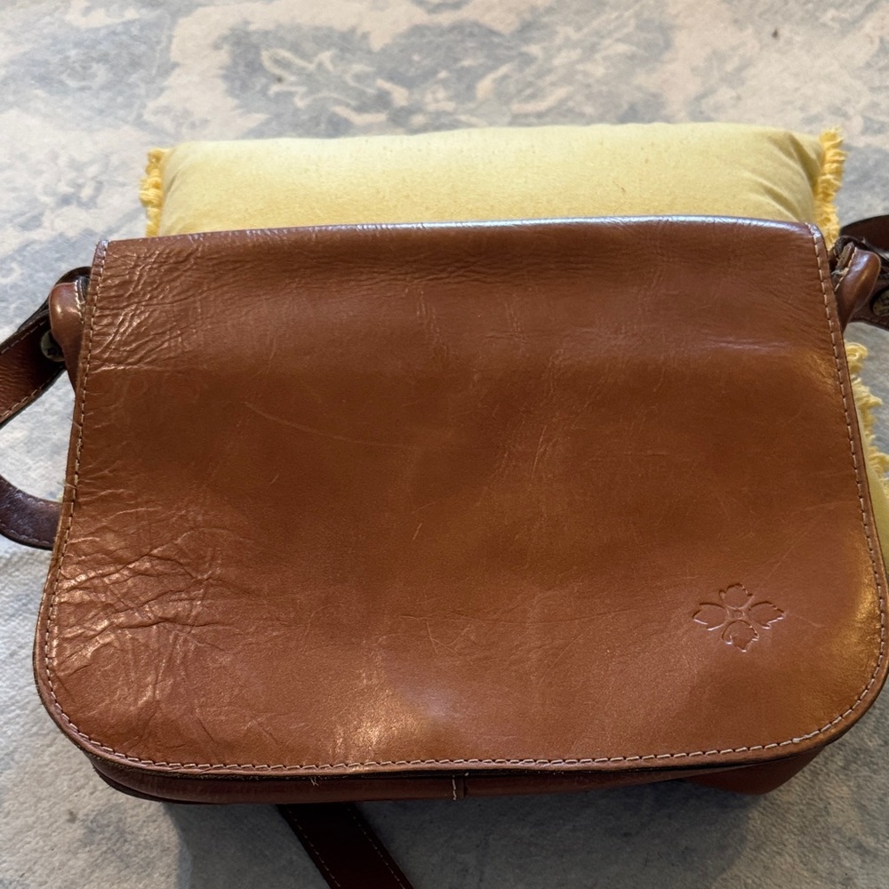 Patricia Nash brown leather Crossbody purse